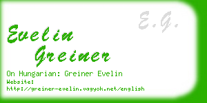 evelin greiner business card